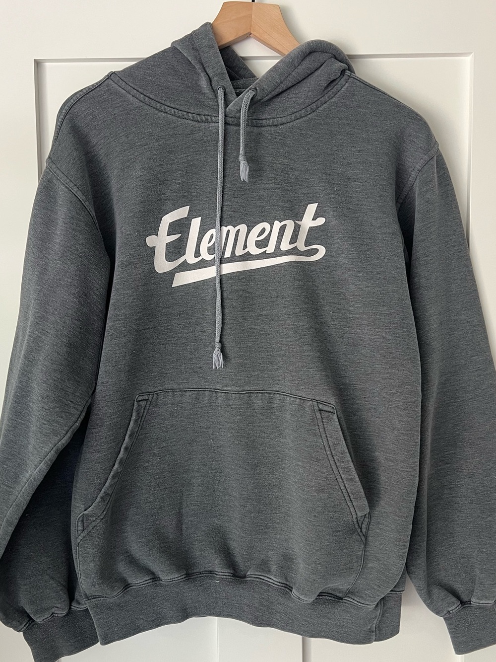 Vintage Y2K Element Skateboards Logo Hoodie Gray Small